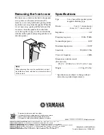 Preview for 116 page of Yamaha HTR-5940 Owner'S Manual