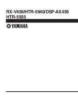 Предварительный просмотр 99 страницы Yamaha HTR-5940 Service Manual