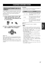 Preview for 45 page of Yamaha HTR-5950 Owner'S Manual