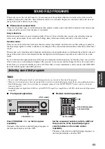 Preview for 67 page of Yamaha HTR-5950 Owner'S Manual