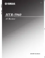 Yamaha HTR-5960 Owner'S Manual preview