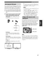 Preview for 51 page of Yamaha HTR-5960 Owner'S Manual