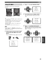 Preview for 89 page of Yamaha HTR-5960 Owner'S Manual