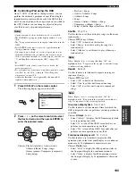 Preview for 109 page of Yamaha HTR-5960 Owner'S Manual