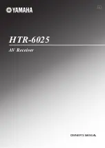 Yamaha HTR-6025 Owner'S Manual preview