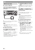 Предварительный просмотр 32 страницы Yamaha HTR-6025 Owner'S Manual