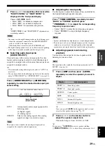 Предварительный просмотр 33 страницы Yamaha HTR-6025 Owner'S Manual