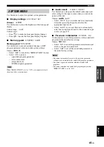 Предварительный просмотр 49 страницы Yamaha HTR-6025 Owner'S Manual