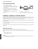 Preview for 2 page of Yamaha HTR-6040 Service Manual