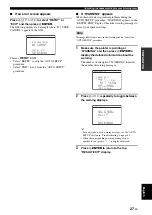 Preview for 31 page of Yamaha HTR-6050 Owner'S Manual