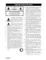 Preview for 2 page of Yamaha HTR 6060 - AV Receiver Owner'S Manual