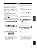 Preview for 41 page of Yamaha HTR 6060 - AV Receiver Owner'S Manual