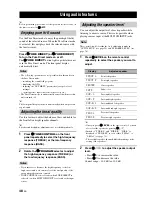 Preview for 52 page of Yamaha HTR 6060 - AV Receiver Owner'S Manual