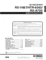 Preview for 1 page of Yamaha HTR-6063 Service Manual