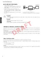 Preview for 2 page of Yamaha HTR-6064 Service Manual