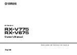 Preview for 1 page of Yamaha HTR-6066 Owner'S Manual