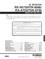 Yamaha HTR-6066 Service Manual preview