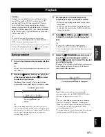 Preview for 41 page of Yamaha HTR-6080 Owner'S Manual