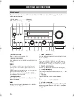 Preview for 8 page of Yamaha HTR-6090 Owner'S Manual