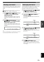 Preview for 47 page of Yamaha HTR-6140 Owner'S Manual