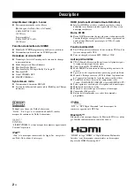 Preview for 92 page of Yamaha HTR-6140 Owner'S Manual