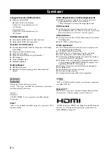 Preview for 268 page of Yamaha HTR-6140 Owner'S Manual