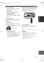 Preview for 133 page of Yamaha HTR-6150 Owner'S Manual