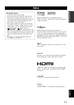 Preview for 5 page of Yamaha HTR-6160 Owner'S Manual