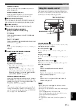 Preview for 33 page of Yamaha HTR-6160 Owner'S Manual