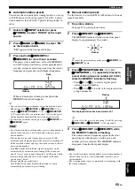 Preview for 57 page of Yamaha HTR-6160 Owner'S Manual