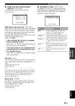 Preview for 85 page of Yamaha HTR-6160 Owner'S Manual