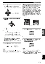 Preview for 99 page of Yamaha HTR-6160 Owner'S Manual