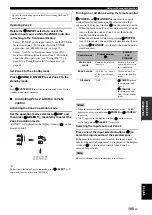 Preview for 107 page of Yamaha HTR-6160 Owner'S Manual