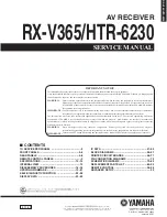 Yamaha HTR-6230 Service Manual предпросмотр