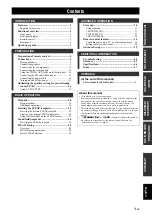 Preview for 3 page of Yamaha HTR-62300 Owner'S Manual