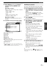 Preview for 35 page of Yamaha HTR 6250 - AV Receiver Owner'S Manual