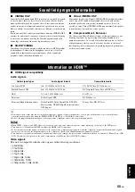 Предварительный просмотр 59 страницы Yamaha HTR-6250 Owner'S Manual