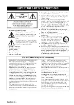 Предварительный просмотр 2 страницы Yamaha HTR-6295 Owner'S Manual