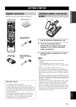 Preview for 5 page of Yamaha HTR-N5060 Owner'S Manual