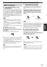 Preview for 29 page of Yamaha HTR5930B Owner'S Manual