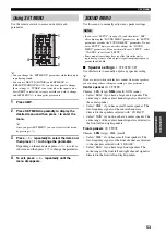 Preview for 57 page of Yamaha HTR5930B Owner'S Manual