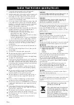 Preview for 2 page of Yamaha HTY-7040 Owner'S Manual