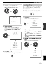 Preview for 47 page of Yamaha HTY-7040 Owner'S Manual