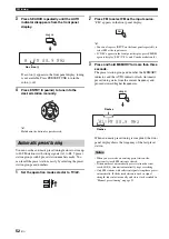 Preview for 54 page of Yamaha HTY-7040 Owner'S Manual