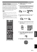 Preview for 109 page of Yamaha HTY-7040 Owner'S Manual