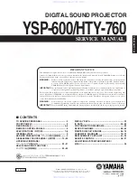 Предварительный просмотр 1 страницы Yamaha HTY-760 Service Manual