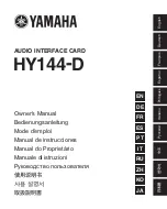 Yamaha HY144-D Owner'S Manual preview