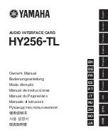 Yamaha HY256-TL Owner'S Manual preview