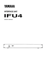 Предварительный просмотр 1 страницы Yamaha IFU4 Owner'S Manual