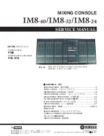 Preview for 1 page of Yamaha IM8-24 Service Manual